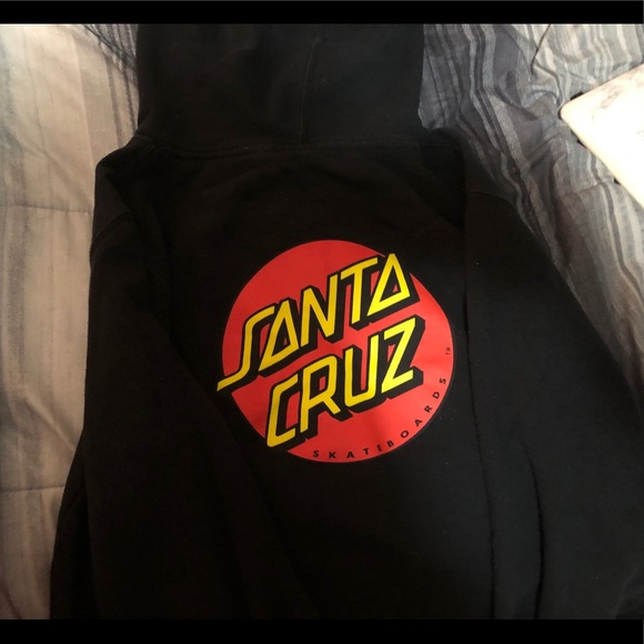 Black Santa Cruz Hoodie - Picture 2 of 3